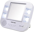 JERDON Lighted Makeup Mirror with 5X Magnification - White - J1025 by Jerdon