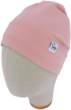 Jersey Beanie Hat for Newborn Baby Boys Girls Silky Satin Lined Hats Bonnet Toddler Infant Little Kids Beanies Caps - Image 2