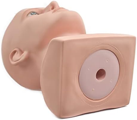 FanLin Male Mannequin Head Professional Manikin Head for Display Wigs Hats Headphone Mask Sunglasses Jewelry and Scravat Display Stand (Skin color) - Image 5