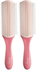 Diane Pro Nylon Pin Styling Hair Brush for Detangling, Separating, Shaping and Defining Wet Thick or Curly Hair, Glides Through Tangles with Ease (Pack of 2) by Diane