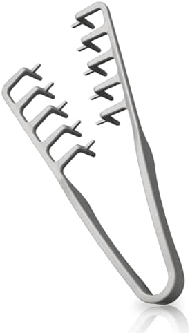 Textured Styling Comb for Men | Volumizing & Wide Tooth Comb | Fluffy Texture Styling Tool | Quad Miracle Comb for Hair Men (Grey, Large) by shimsol