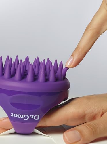 Dr. Groot Premium Scalp Cleansing Brush, Hair Scalp Massager, Scalp Scrubber with Soft Silicone Bristles, Hair Shampoo Brush for Scalp Exfoliation, Wet Dry Hair Brush for Scalp Care - Image 2