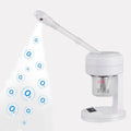 Nano Ionic Facial Steamer, Portable Face Steamer with LCD Screen, Extendable 360° Rotating Arm, Rotatable Nozzle, Hot Mist Function for Personal Care at Home or Salon by HeavenBird