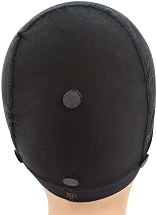 YANTAISIYU 1 Piece Wig Cap Black Dome Cap with Silicone Non-slip Wig Cap Elastic Wig Caps for Making Wig - Image 4