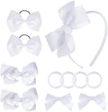 11PCS School Hair Accessories Uniform Hair Bow Headband Clips by baotongle