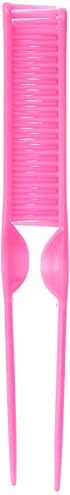 CocoBlack Naturals 3 Row Styling Comb For Detangling, Defining And Separating Curls (Pink) - Image 2