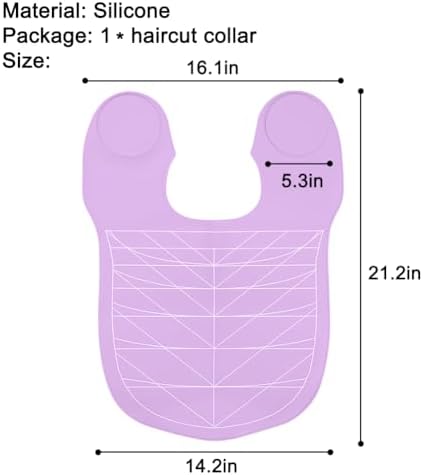 Silicone Hair Cutting Guide Collar - Waterproof Cutting Mat for Hair Stylist - Hair Cutting Cape - Image 2