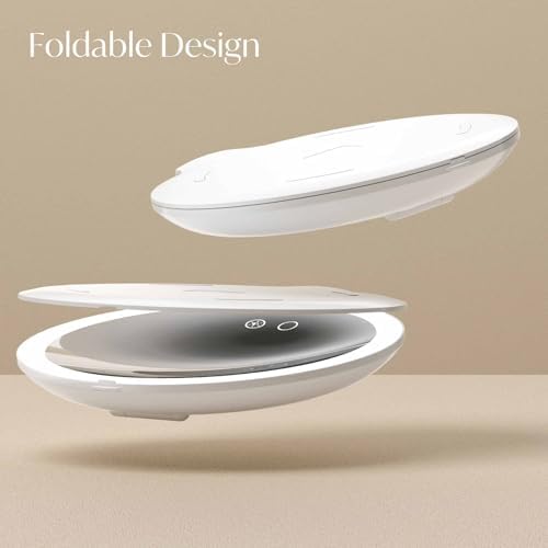 Fancii 10x Travel Magnifying Makeup Mirror with Lights, Rechargeable, Height Adjustable 8" Stand, 3 Dimmable Color Modes, Portable LED Vanity Mirror (Abigail) - Image 6