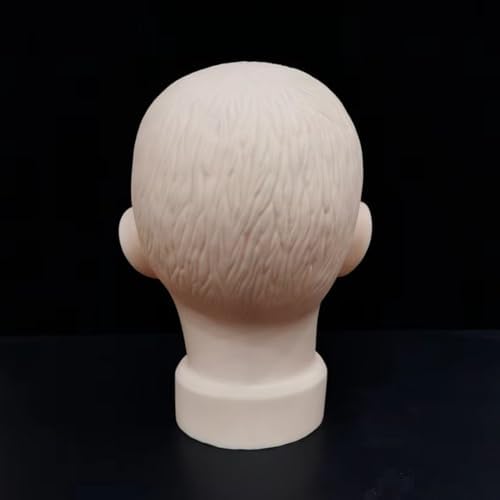 Small Baby Boy Mannequin Manikin Head for Wig Hats Display Show Stand Model Mannequins Head Display for Hats & Face Paint Practice - Image 2