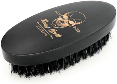 Black Soft Boar Bristle Beard Brush for Men - Image 3