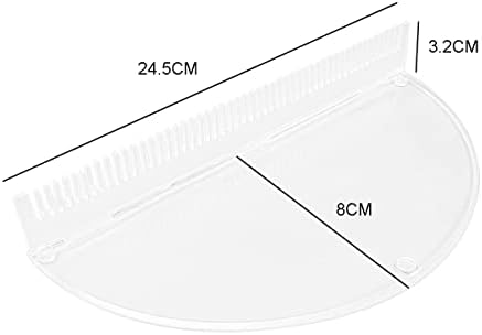 mollensiuer 1 Piece Acrylic Desktop Hair Extension Strands Holder Braiding Hair Rack Display Lightweight Wigs Organizer Rack (Transparent) - Image 2