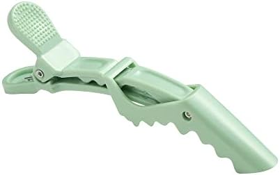 10pcs/set Croc Clips Transparent Plastic Hairdresser Clip Hair Styling Sectioning Barrettes Professional Non Slip Alligator Clip Salon DIY Accessories(10pcs-Avocado Green) - Image 4