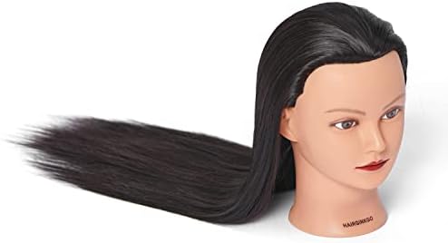 26"-28" Synthetic Fiber Hair Mannequin Head Styling Training Head Doll Head - Image 4