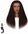 16"-18"100% Real Hair Mannequin Head Training Head Manikin Cosmetology Doll by HAIRGINKGO