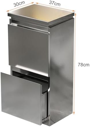 Stainless steel Beauty Salon Storage Cabinet, 3 Drawers Barber Salon Station for Hair Stylist, Barber Salon Station Styling Station Equipment, Barber Shop Beauty Spa Tattoo Tool Storage Cabinet - Image 2