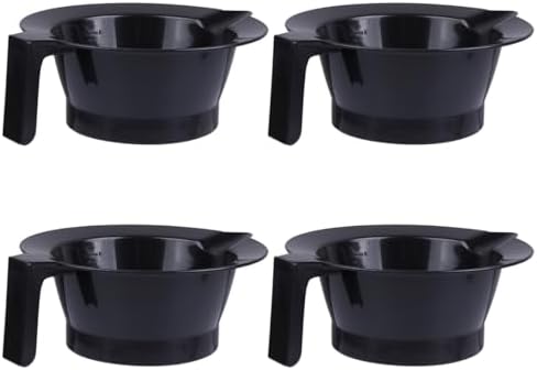 Beaupretty Hair Dye Bowl Set 4Pcs Plastic Hair Color Mixing Bowls for Salon Use Convenient and Reusable Dyeing Supplies by Beaupretty
