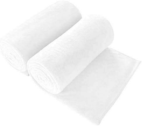 JML Microfiber Bath Towels Set of 2, 30" x 60", White by JML