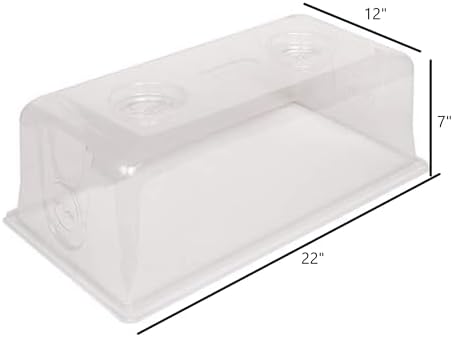 SUNPACK Sundome Plastic Multi-Vented Humidity Dome, Clear, 7", Pack of 5 - Image 5