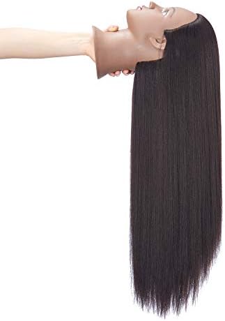Hairingrid 26"-28" Mannequin Head Synthetic Fiber Hair Training Manikin - Image 5