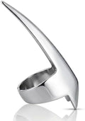 My Hair Tools Hair Parting & Sectioning Ring – Stainless Steel Finger Braiding Pick Tool for Dreadlocks, Wigs, Weaves, Hair Extensions – Quick Install Styling Tool for Salon & Home Use (Silver) by MyHairTools