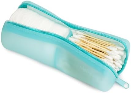 Cotton Round Swab Travel Case, 2-in-1 Beauty Organizer, (Blue) by VisFresh