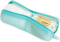 Cotton Round Swab Travel Case, 2-in-1 Beauty Organizer, (Blue) by VisFresh