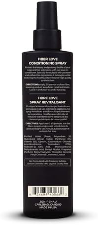 Jon Renau Fiber Love Synthetic Conditioning Spray, Leave In Conditioner for Wigs & Hair Extensions, Detangler Spray for Synthetic Hair, Paraben and Sulfate Free Wig Care, 8.5 oz - Image 6
