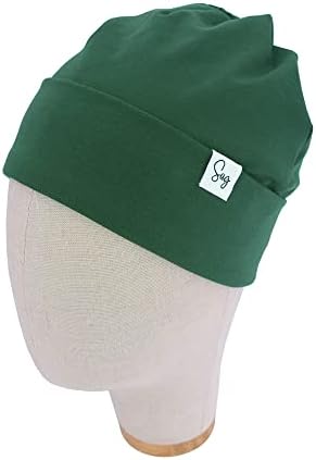 Jersey Beanie Hat for Newborn Baby Boys Girls Silky Satin Lined Hats Bonnet Toddler Infant Little Kids Beanies Caps - Image 2
