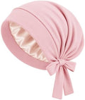 BONNET QUEEN Bonnet for Sleeping Women and Men, Adjustable Satin Sleep Cap Hair Wrap for Curly Hair, Braids and Long Hair, Stays On All Night, Anti Frizz Slouchy Beanie Hat by BonnetQueen