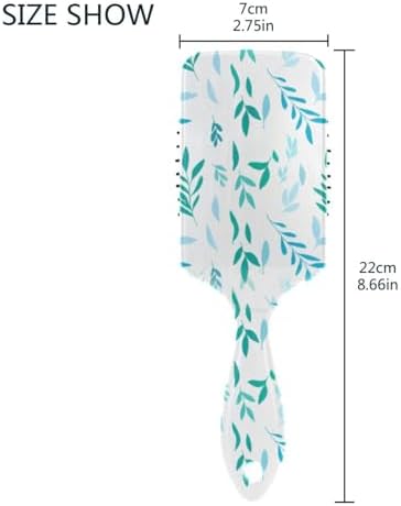 Aqua Foliage Hair Brush, Soft Bristles Detangling Brush - Detangler Hairbrush Glides Through Tangles For All Hair Types (Wet Dry & Damaged Hair) - Image 3