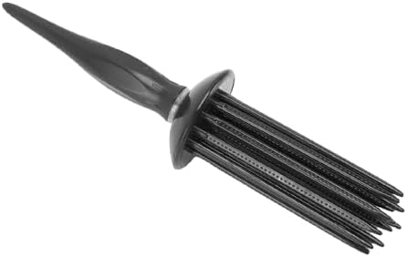 Curling Roller Comb Hairdressing Tool Soft for Curly Hair with 17 Teeth for Professional Salon Use Black Plastic 2 Pieces - Image 7