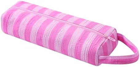 RSRSLEII Striped Hair Tools Travel Bag, Portable&Foldable, Rose Red&Pink by RSRSLEII