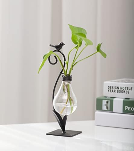 Tabletop Bird Planter Propagation Station, Narrow Mouth Bulb Plastic Vase - Image 4