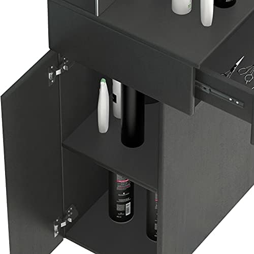 Artist hand Wall Mounted Salon Station with Mirror for Barber, Beauty & Spa - Image 5