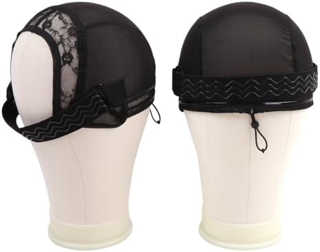 Adjustable Wig Cap with Anti-Slip Elastic Band Set, Breathable U Part Mesh Wig Cap Semi Spliced Caps with Strip Silicone Band for Lace Front & Closure Wigs All-Day Secure (13×6 in) - Image 7