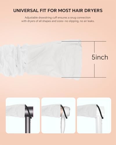 Boloye Hair Dryer Bonnet Attachment – 28.5" XL Hooded Dryer Cap for Faster Drying & Deep Conditioning, Extra-Large Space Fits Thick, Curly Hair & Styling Tools (Silver, Extra Large) - Image 5