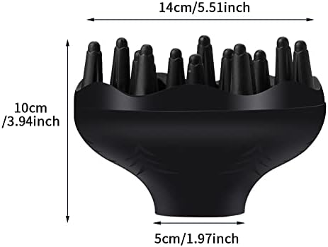 Hair Diffuser Attachment, Hair Dryer Diffuser Attachment for Curly Wavy HairStyling, Quick Drying Fits Blow Dryer Diameter 1.57inch-1.96inch - Image 2