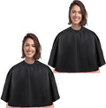 Short Barber Cape,Salon Apron for Hair Cutting Dye Coloring,Black by YELEGAI