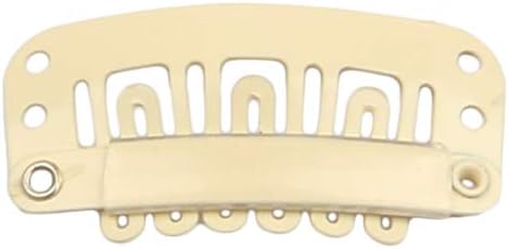 30pcs Hair Extension Clips U-Shape Stainless Steel Wig Clip, Beige - Image 3