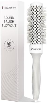EAGLE FORTRESS Innovative Bristle Ceramic + Ionic Round Brush –Thermal Barrel – Fast-Drying Blowout Brush -32 by EAGLEFORTRESS
