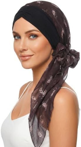 Ababalaya Satin Lined Head Wrap Chemo Headwear for Women by Ababalaya