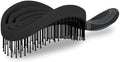 NuWay® DoubleC® Pro Professional Detangling Hair Brush – Patented Double Curve Scalp Care Brush for Gentle Detangling, Blow-Dry Styling & Wet or Dry Hair (Coal Black) by NuWay4Hair