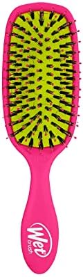Wet Brush Shine Enhancer Hair Brush, Pink - Exclusive Ultra-soft IntelliFlex Bristles - Natural Boar Bristles Leave Hair Shiny And Smooth For All - For Women, Men, Wet And Dry Hair by WetBrush
