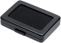 Glass Top Loose Diamond or Gemstone Display Box Case Holder Show Container Metal (Black Large Rectangle) by JewelryBox