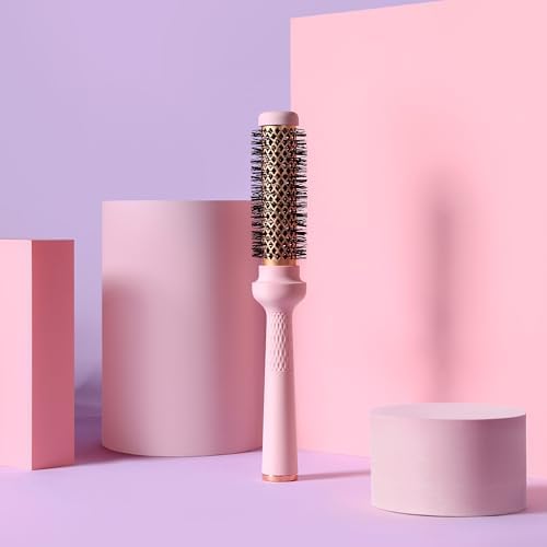 Magic Curling Round Brush (Wavy 1 Inch), Non-electronic, Self-Standing Round Quick Styling Brush, Great Blowout, Ceramic Coated/Ionic Thermal Barrel, Blowout Volume, Wave Styler - Image 2