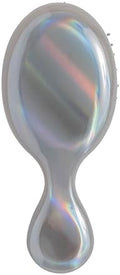 Wet Brush Mini Detangler Hair Brush, Chrome (Iridescence Icon), Detangling Travel Hairbrush, Ultra-Soft IntelliFlex Bristles Glide Through Tangles with Ease, Pain-Free, All Hair Types, Limited Edition by WetBrush