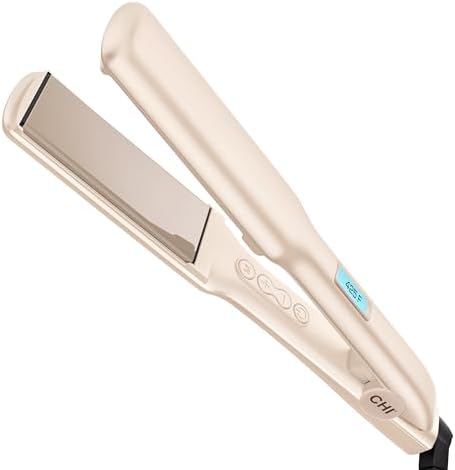 CHI Original Digital Ceramic Hairstyling Iron, 1.5", Vanilla by FaroukSystemsInc
