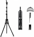 Mannequin Head Tripod Wig Stand: Tall Adjustable Stable Stand 20-61 Inch by WEDIOU