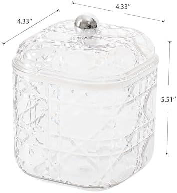 FABROK Clear Hair Accessories Organizer for Desk Drawer, 2 Pack, Large - Image 2