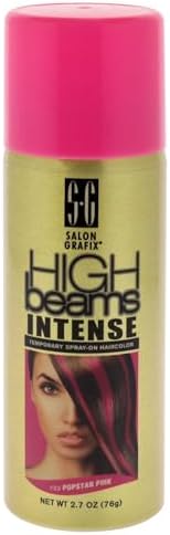 Salon Grafix High Beams Intense Temporary Spray - Popstar Pink for Unisex - 2.7 oz Hair Color by Salon+Grafix